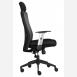 Kancelářská židle LEXA s podhlavníkem, černý sedák, síť. opěrák
