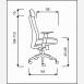 Kancelářská židle LEXA bez podhlavníku, černý sedák (síť. opěrák)