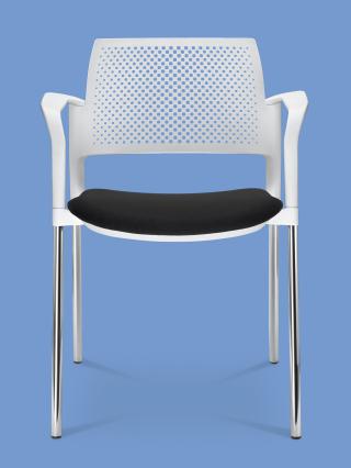 Jednací a konferenční židle DREAM+ 103-WH/B-N1, konstrukce černá, područky
