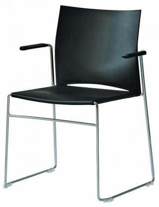 Plastová židle s područkami WEB (WB950.100) 