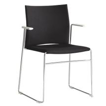Čalouněná židle s chromovými područkami WEB (WB950.102)  