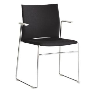 Čalouněná židle s chromovými područkami WEB (WB950.102) RIM WB 950.102