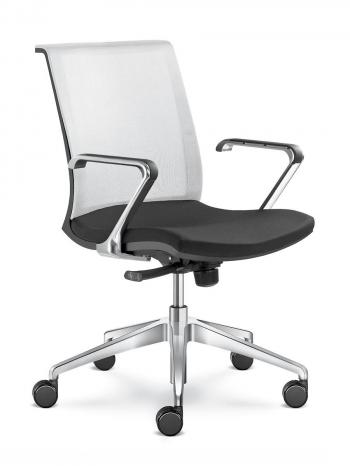 Kancelářská židle LYRA NET 203-F80-N6, hliníkový kříž LD SEATING 203-F80-N6