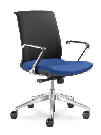 Kancelářská židle LYRA NET, 204-F80-N6, hliníkový kříž LD SEATING 204-F80-N6