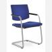 Jednací a konferenční židle SEANCE 096-KZ-N2, konstrukce efekt hliník