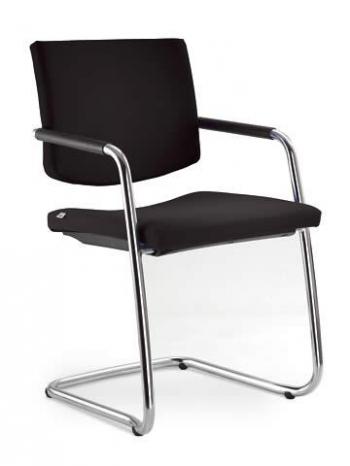 Jednací a konferenční židle SEANCE 096-KZ-N4, chromovaná konstrukce LD SEATING 096-KZ-N4
