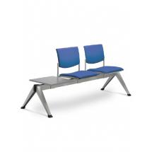 Multisedák dvoumístný SEANCE 099/2T-N2, stoleček, podnož v barvě efekt hliník