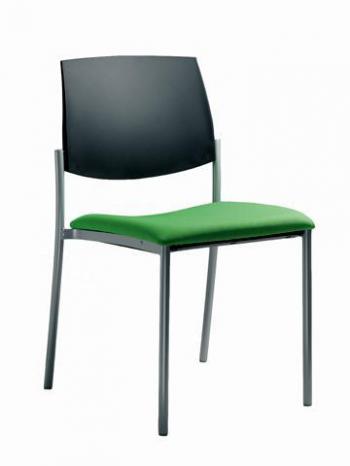 Jednací a konferenční židle SEANCE ART, 190-K-N1, černá konstrukce LD SEATING 190-N1