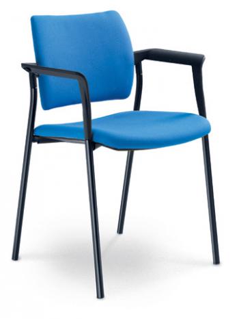 Jednací a konferenční židle DREAM 110/B-N1, konstrukce černá, područky LD SEATING 110/B-N1