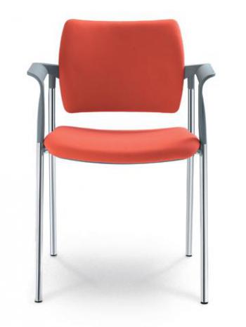 Jednací a konferenční židle DREAM 111/B-N4, konstrukce chromovaná, područky LD SEATING 111/B-N4