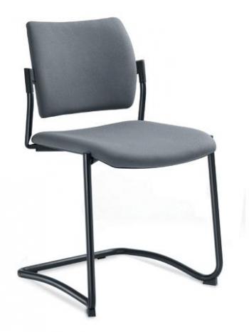 Jednací a konferenční židle DREAM 130-N1, konstrukce černá LD SEATING 130-N1