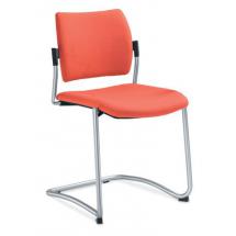 Jednací a konferenční židle DREAM 130-N2, konstrukce v barvě efekt hliník