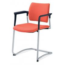 Jednací a konferenční židle DREAM 130/B-N4, konstrukce chromovaná, područky