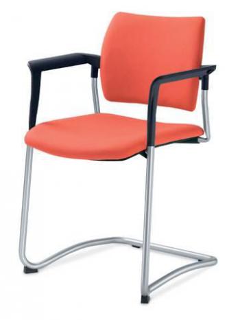 Jednací a konferenční židle DREAM 130/B-N4, konstrukce chromovaná, područky LD SEATING 130/B-N4