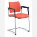 Jednací a konferenční židle DREAM 130/B-N4, konstrukce chromovaná, područky