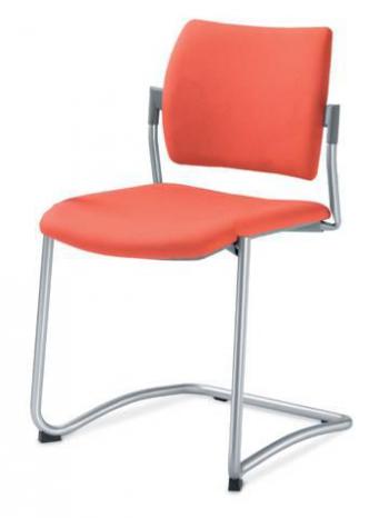 Jednací a konferenční židle DREAM 131-N2, konstrukce v barvě efekt hliník LD SEATING 131-N2