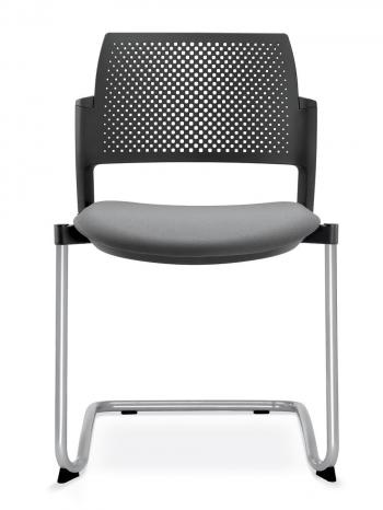 Jednací a konferenční židle DREAM+ 101-BL-N4, konstrukce chromovaná LD SEATING 101-BL-N4