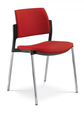 Jednací a konferenční židle DREAM+ 103-BL-N4, konstrukce chromovaná LD SEATING 103-BL-N4