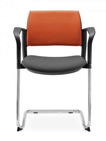 Jednací a konferenční židle DREAM+ 104-BL/B-N2, konstrukce efekt hliník, područky LD SEATING 104-BL/B-N2
