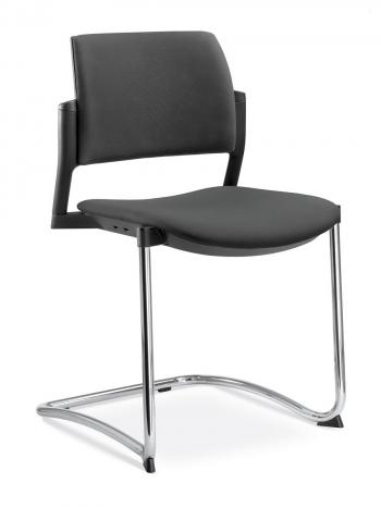 Jednací a konferenční židle DREAM+ 104-BL-N2, konstrukce efekt hliník LD SEATING 104-BL-N2