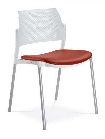 Jednací a konferenční židle DREAM+ 100-WH-NO, konstrukce bílá LD SEATING 100-WH-NO