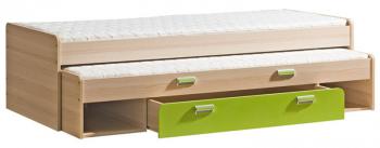 LIMO L16 výsuvná postel s úl. prostorem zelená CASARREDO DOL-LOR-L16-ZEL