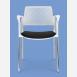 Jednací a konferenční židle DREAM+ 100-WH/B-NO, konstrukce bílá, područky