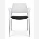 Jednací a konferenční židle DREAM+ 100-WH/B-N2, konstrukce efekt hliník, područky