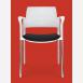 Jednací a konferenční židle DREAM+ 100-WH/B-N4, konstrukce chromovaná, područky