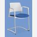 Jednací a konferenční židle DREAM+ 101-WH/B-N2, konstrukce efekt hliník, područky