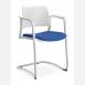 Jednací a konferenční židle DREAM+ 101-WH/B-N2, konstrukce efekt hliník, područky
