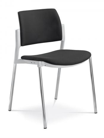Jednací a konferenční židle DREAM+ 103-WH-N4, konstrukce chromovaná LD SEATING 103-WH-N4