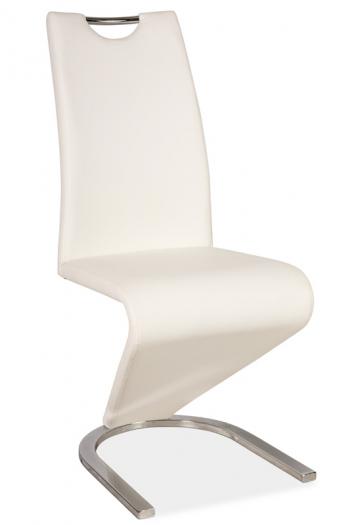 Jídelní čalouněná židle H-090 bílá CASARREDO SIL-H090B