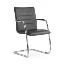 Kancelářská jednací a konferenční židle OSLO 225-N1, konstrukce černá