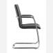 Kancelářská jednací a konferenční židle OSLO 225-N2, konstrukce efekt hliník
