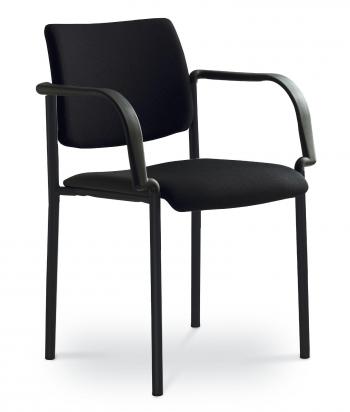 Kancelářská jednací a konferenční židle CONFERENCE 155-B-N1, konstrukce černá LD SEATING 155-B-N1