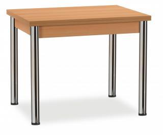 Stůl KNIHA,  nohy chrom, rozkládací, 90/158x68cm