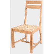 Teaková  židle NANDA XL, sedák mořská tráva 