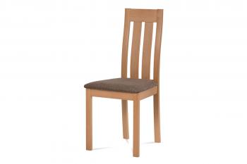 židle masiv buk, barva buk, potah hnědý AUTRONIC BC-2602 BUK3