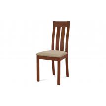 židle masiv buk, barva třešeň, potah béžový