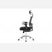 Kancelářská židle, synchronní mech., černá látka, kovový kříž