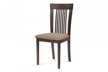 jíd. židle, barva ořech, potah krémový AUTRONIC BC-3940 WAL