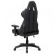 Kancelářská židle, černá koženka / černá látka
