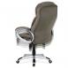 Kancelářská židle, šedá látka, stříbro-šedá konstrukce, houpací mechanismus