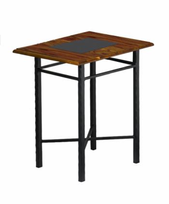 Noční stolek CHAMONIX, dřevo masiv IRON ART D 0466