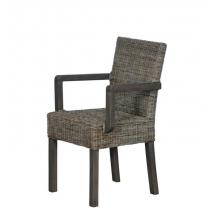 Ratanová židle s područkami, přírodní ratan Slimit