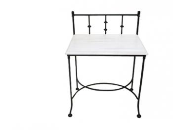Noční stolek AMALFI se dřevem, 33 x 70 x 50 cm IRON ART D 0472A