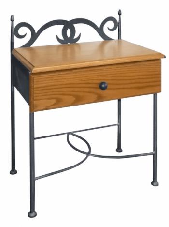 Noční stolek CARTAGENA, dřevo masiv, 50 x 66 x 30 cm IRON ART D 0428A