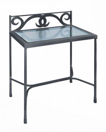 Noční stolek GRANADA se sklem 50 x 64 x 30 cm IRON ART D 0413B