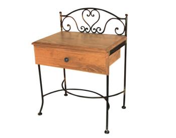 Noční stolek MALAGA, smrk 53 x 69 x 36 cm IRON ART D 0409A